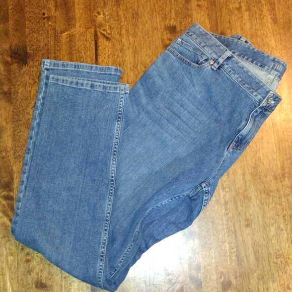 J Jill Medium Wash Authentic Fit Slim stretch Jeans 14 - Picture 1 of 5